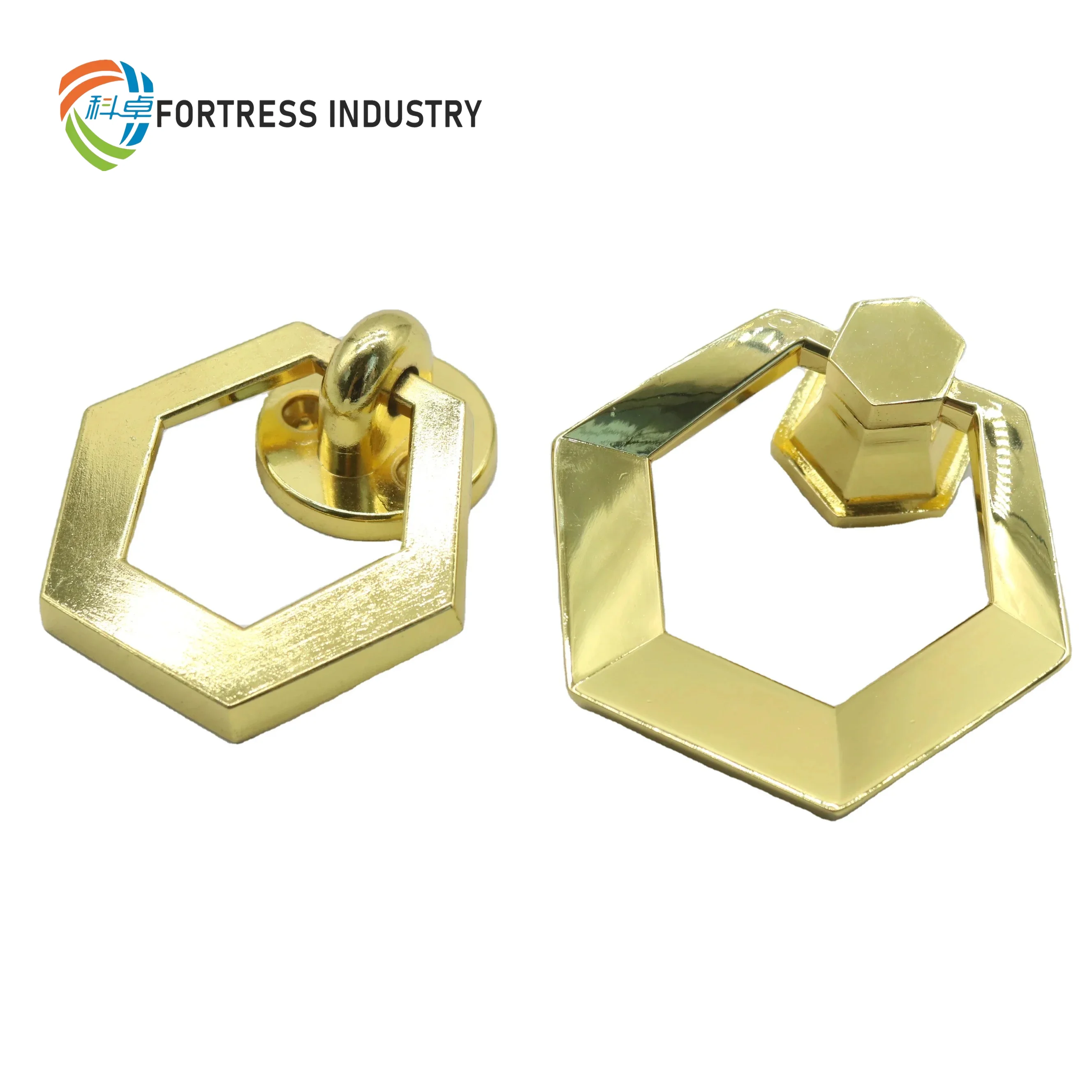 Popular Style Furniture Door Handles&Knobs Wholesale New Hexagon Decorative Handle For Cabinet Luxury Kitchen Cupboard Pull