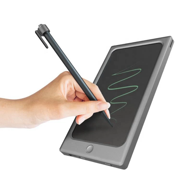 Eco-friendly corporate gifts LCD writing tablet Power Bank / Compact E-writer Power Bank with memo board eletronic gadgets