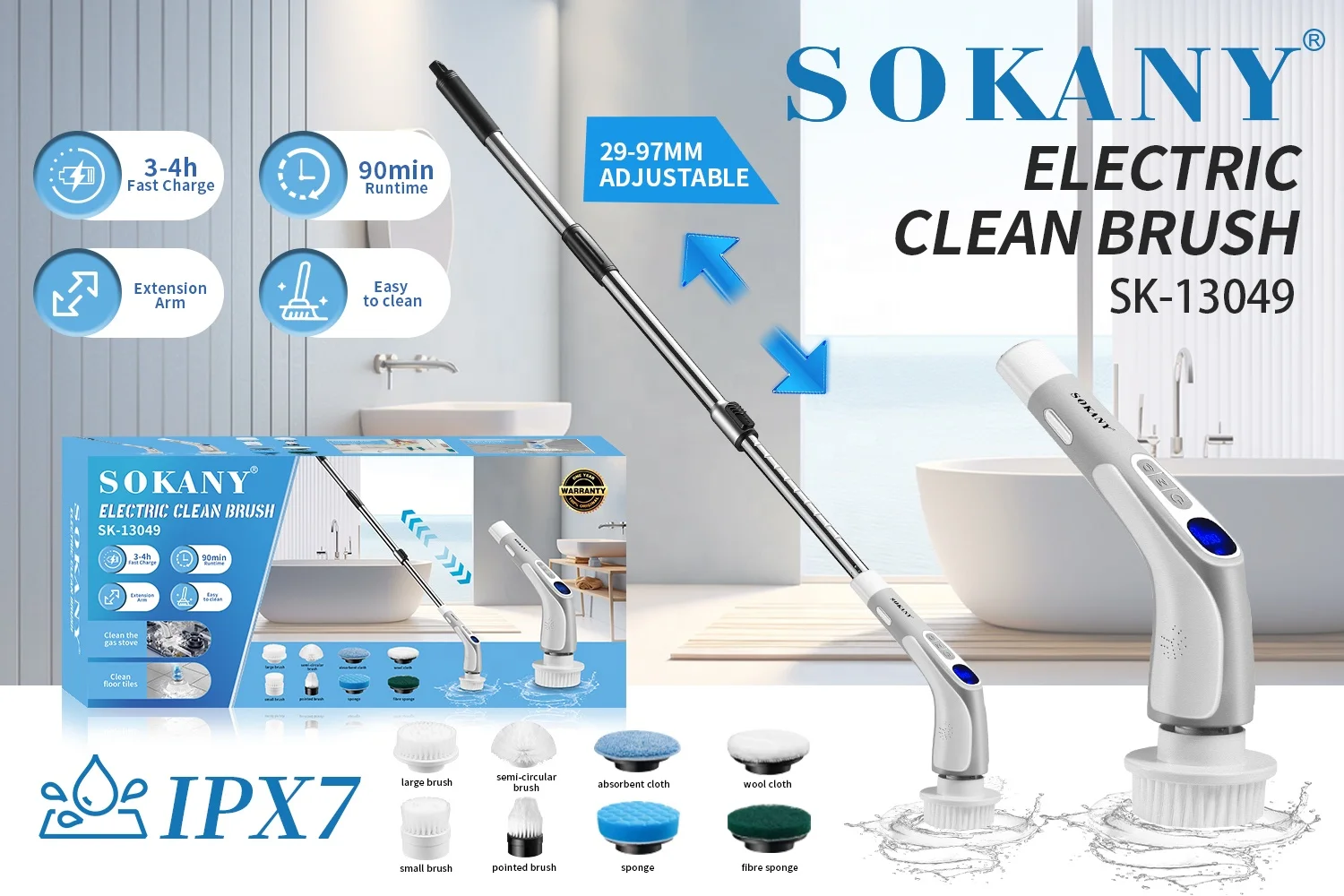 SOKANY  Professional Hot 8 in 1 Selling Home Appliances Electric Washing Machine Portable Vacuum Cleaner