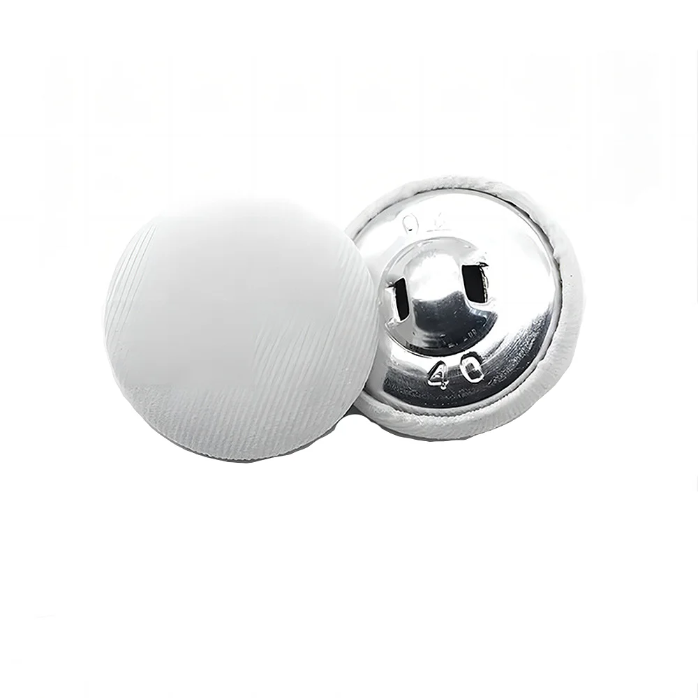 Women Fabric Covered Satin Trim Buttons with Metal Shank Button For Children Kids Clothing Wedding Manufacture