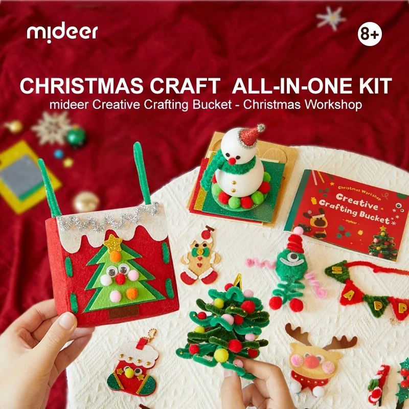 Mideer MD4279/CT4290 wholesale diy creative handmade toy for children Christmas creative handmade toys set