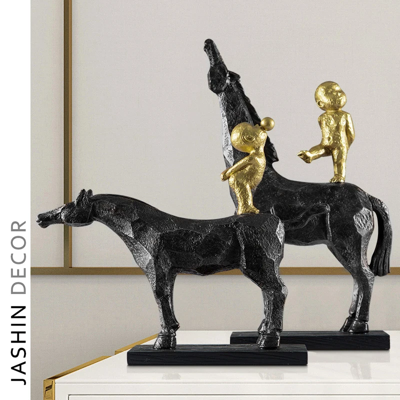 Abstract character ornaments home accessories light luxury resin furnishings decorative artworks