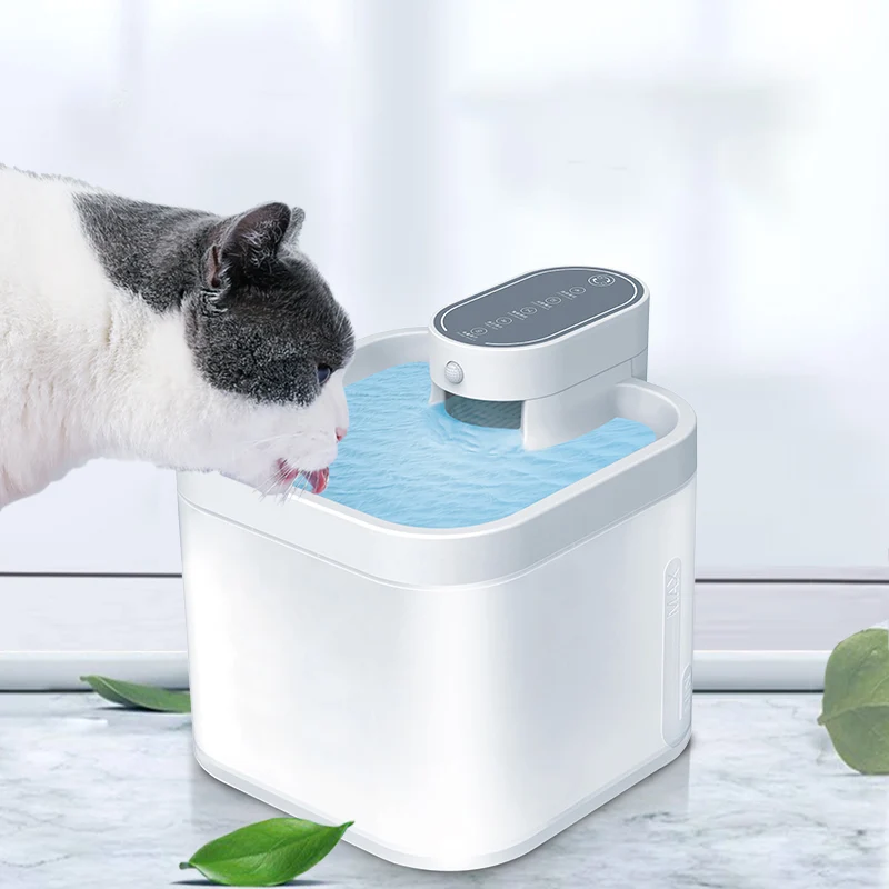 Cat Electric Water Dispenser Fountain, Automatic Water Feeder Filter Water Fountain For Cat