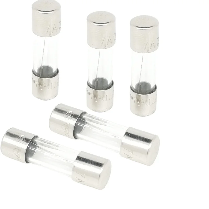 63T 63TP 50mA-30A Current protector Glass Tube High Break Slow-Acting Fuse for home appliances power socket plug circuit