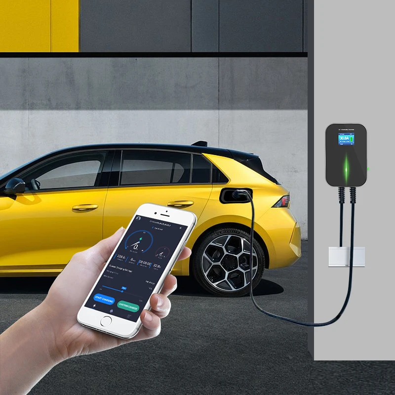 11 KW 3 Phase Type2 EV Charger Wallbox with APP Control