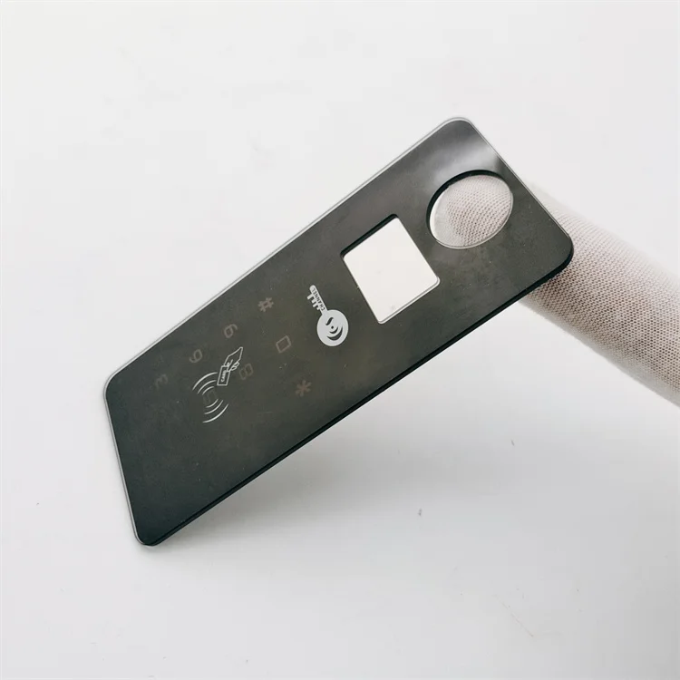 Customized Touch Tempered Glass Panels Silk Screen Printing Smart Lock Panel Glass