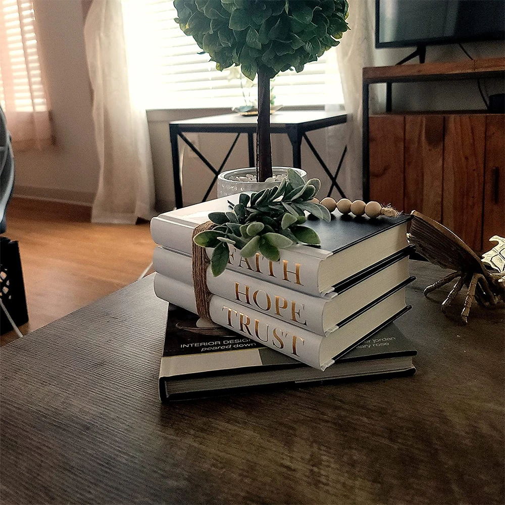 Wholesale Custom Designer Luxury Channel Fake Decorative Book Set Decor Modern Blank Faux Books Home Decoration Books Printing