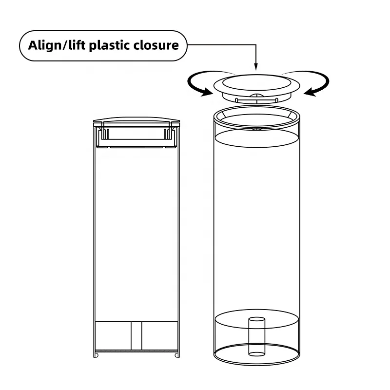 UKETA customized printing cardboard 1ml empty cartridge packaging boxes CR child resistant paper tube  for cart packaging