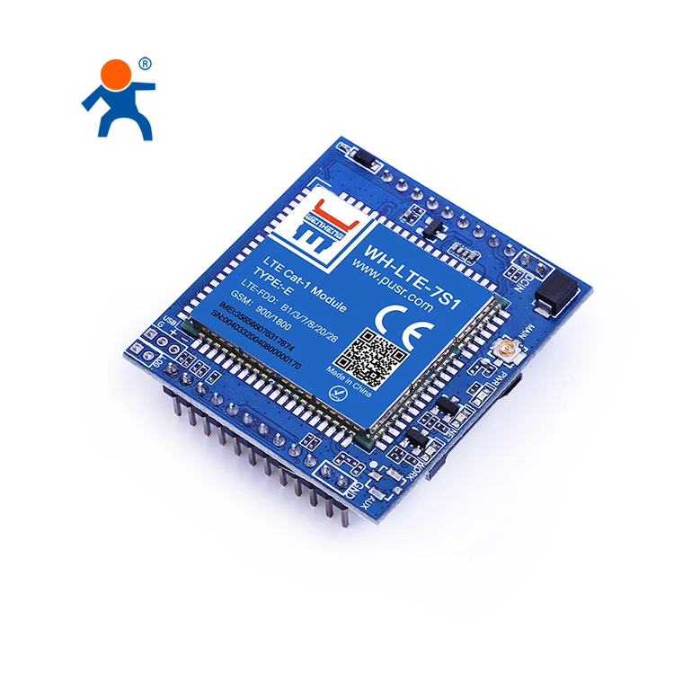 WH-LTE-7S1-E-L610 CAT 1 4g Industrial GPRS GSM Lte Module Support Transparent Transmission MQTT IoT Platform