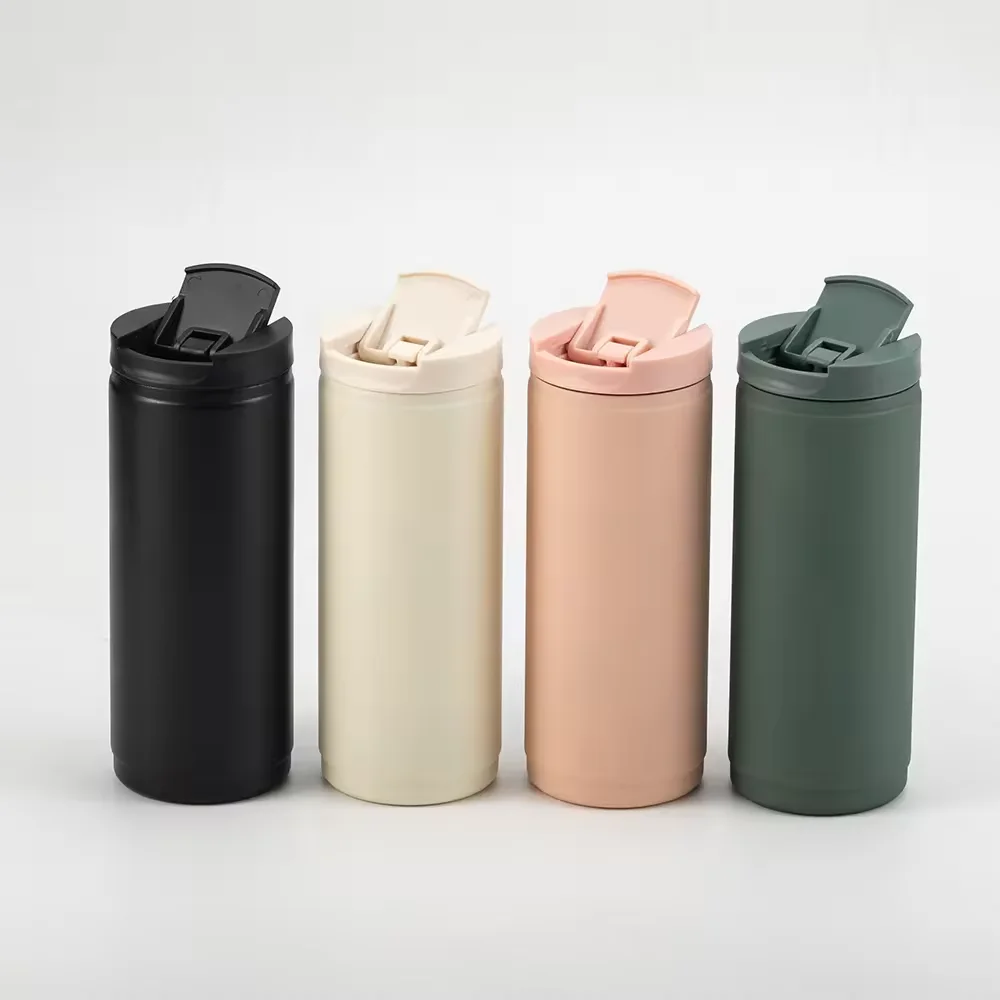 Hot Sale 400ml Custom Logo Double Wall Stainless Steel Coffee Water Bottle Vacuum Flasks Thermos