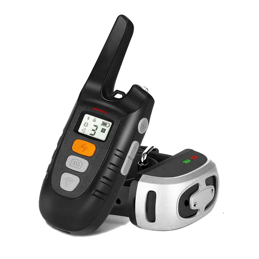 Dog Collar Shock Electric Collars Clicker Dogs Equipment Prong Harness Accessories Items Remote Set Device Pet Training Products