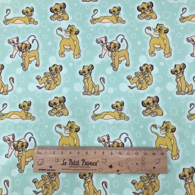 Baby Nappy Cartoon Character Animal Lion Pul Waterproof Knitted Digital Printing Pul Fabric For Diaper