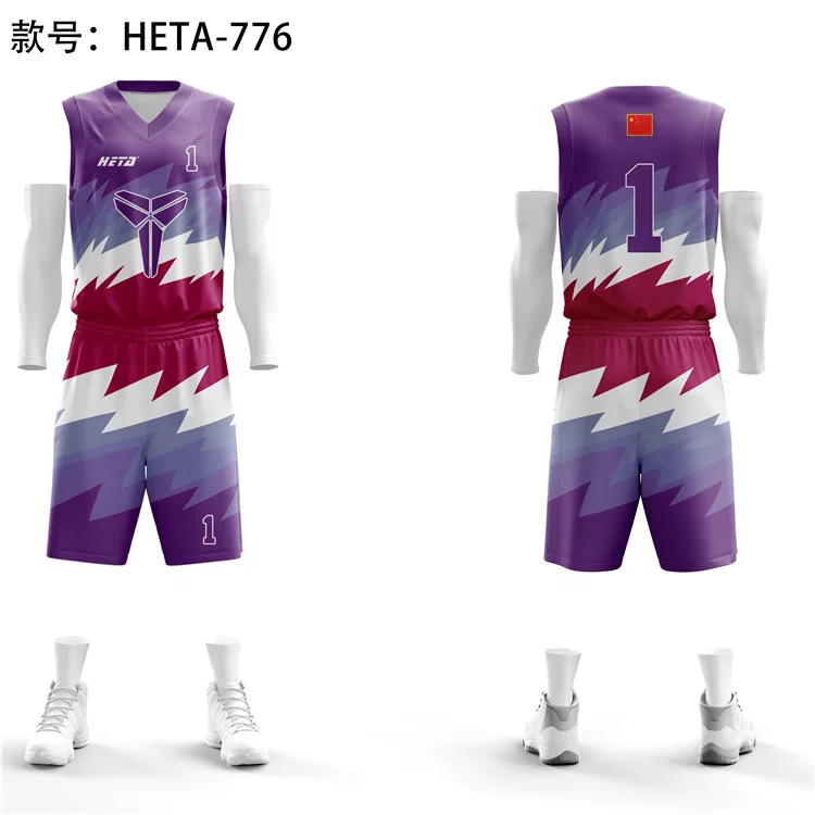 Sublimated Basketball Team Wear Quick Dry Blank Basketball Jerseys Logo Customized Basketball Uniforms Wear Set