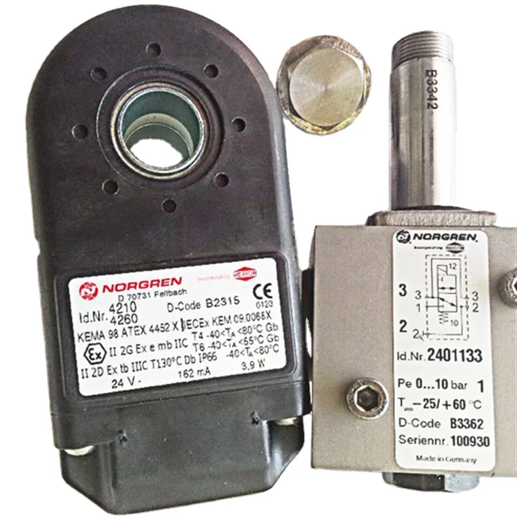 4230 Взрывозащищенная катушка 4280 norgren 24VDC электромагнитный клапан пневматический