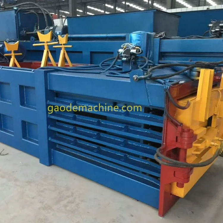 Used Clothes Recycling Compress Bale Machine horizontal press waste paper plastic bottles baler machine