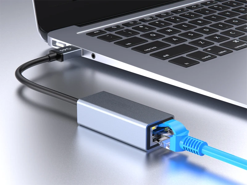 2024 Factory Direct New Space Gray USB 3.0 to AX88179 Gigabit Ethernet Adapter Wireless Network Card and Type C Interfaces