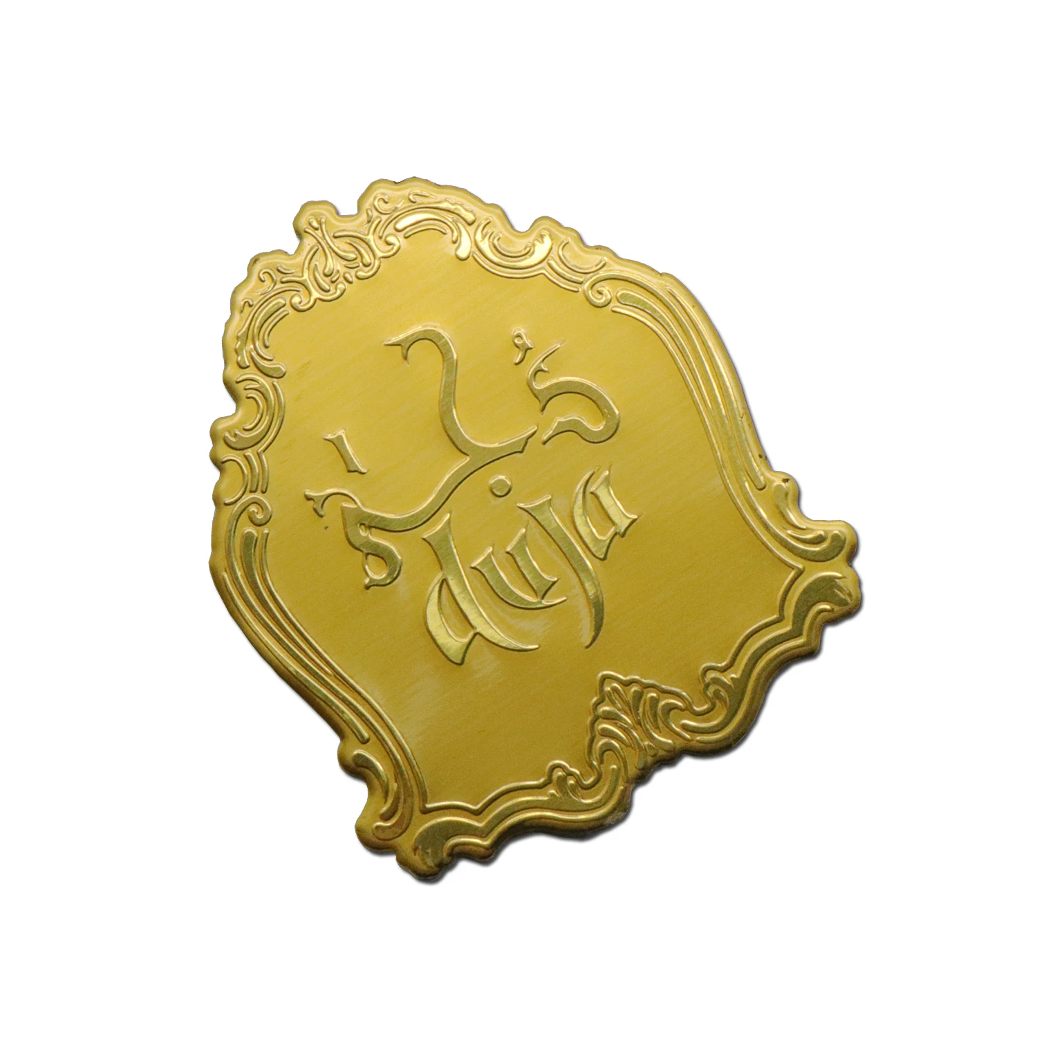 metal nameplate 3ml pattern metal  brass namep factori metal nameplates for bag