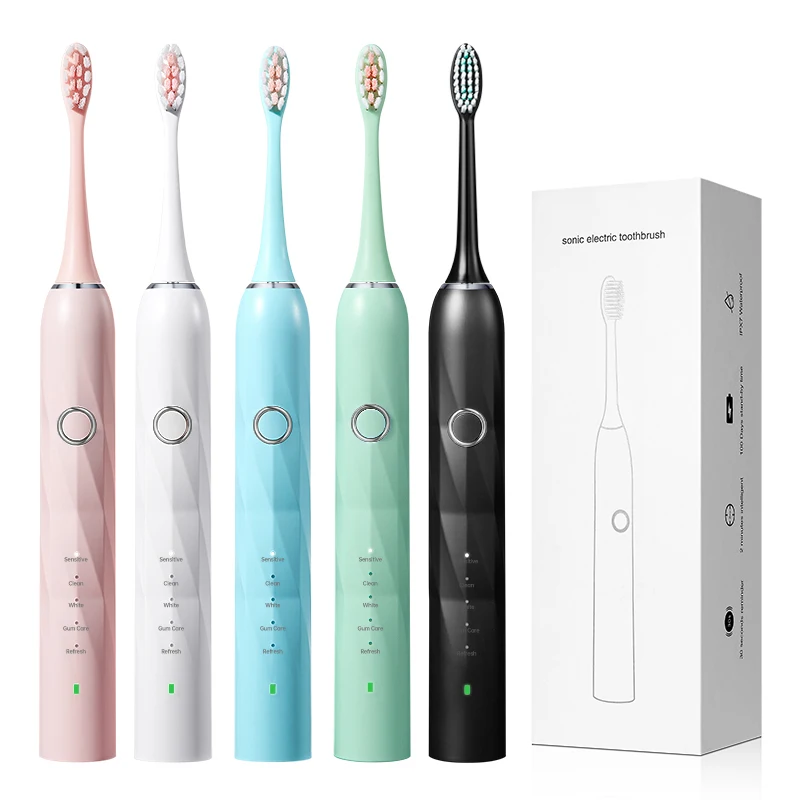 Girls Boys Student Adult T Electric Toothbrush Multifunctional Smart Sonic Vibrating Electric Toothbrush Dental Cleaner
