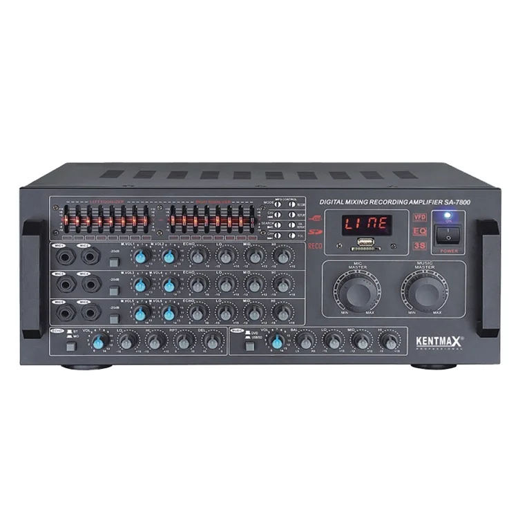 Pro Audio sound mixing Home use USD player with equalizer Stereo karaoke amp ahuja digital amplifier