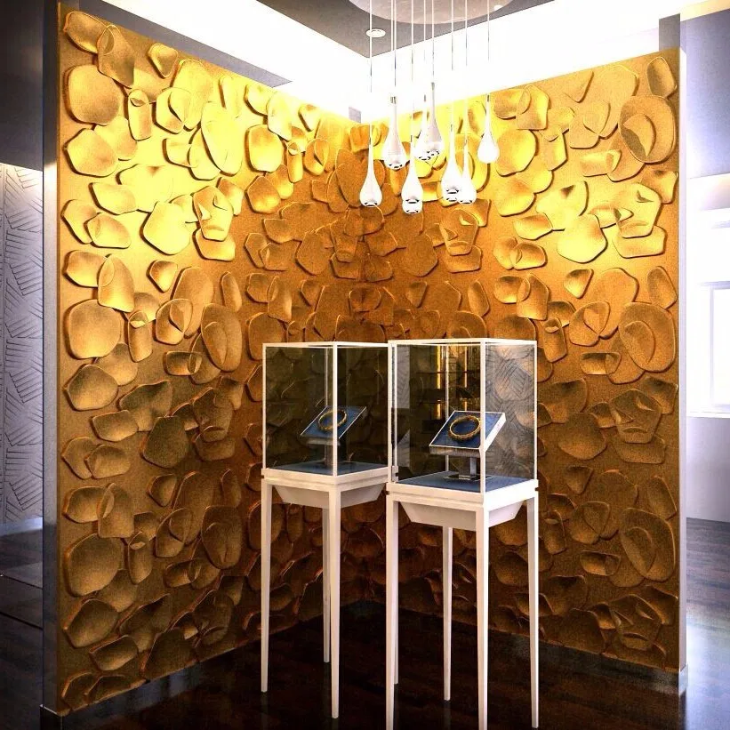 Longtime Stone Design Art3d Textures  PVC 3D  Wall Panel for Decoration