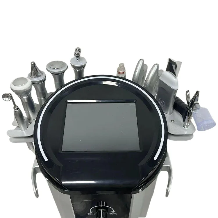 2024 Factory price spa salon metal handles with plastic chassis hydra jet peeling facial aqua facial oxygen beauty machine