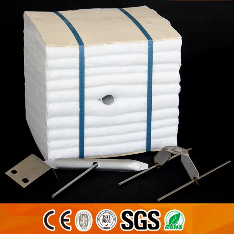 Складной модуль использования изоляционного материала Керамическое волокно одеяло огнеупорное керамическое волокно сложенный модуль