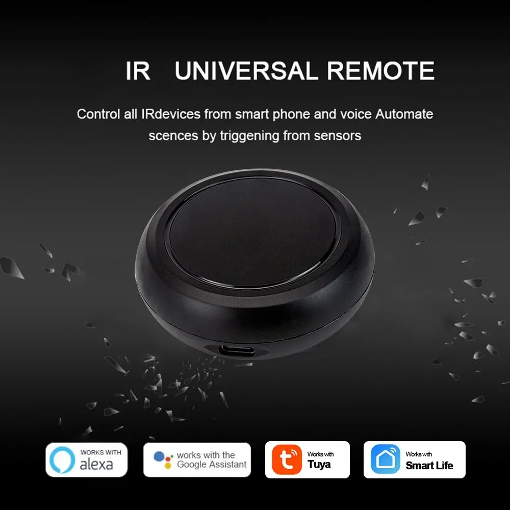 Smart IR Controller Wifi Smart Home Blaster Infrared Wireless Remote Control via Smart Life Tuya APP Work with Alexa Google Home