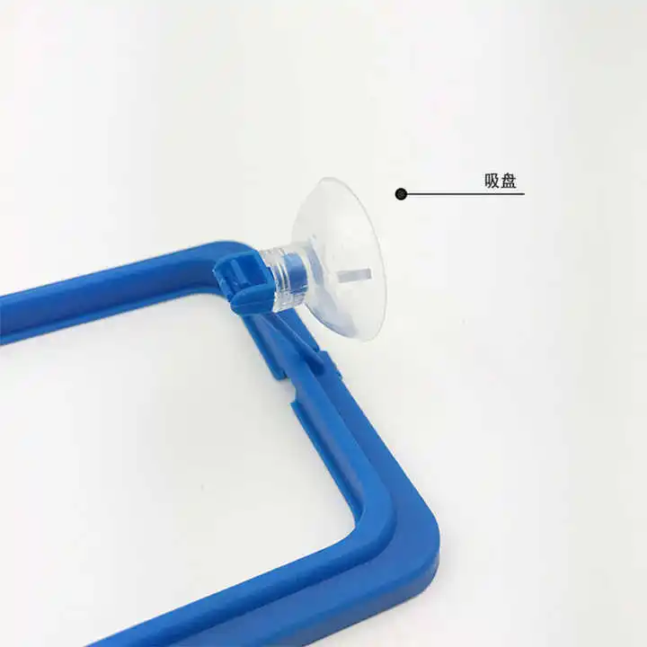 100mm and 75mm Square and Round Shape Fish Tank Towels Safe Floating Food Feeder with Suction Cup for Fish Feeding