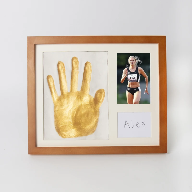 Personalized DIY Activity Ceremony Handprint Photo Frame Commemoration of the Paris Olympics