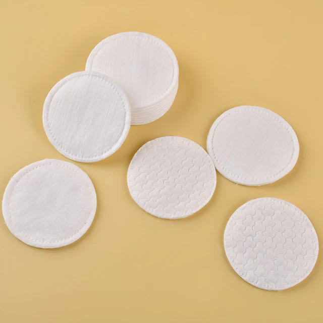 RTS Round Makeup Remover Clean Pads 80PCS Cosmetic Non-woven Facial Cotton Pads organic cotton pad