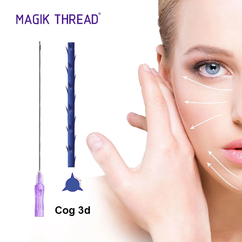 Magik Thread absorbable pdo thread COG 3D online prices tensioning threads lifting face from korea material