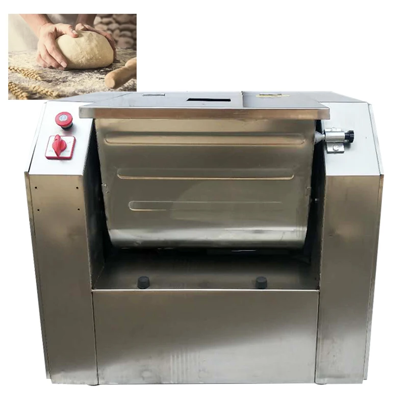 Commercial flour mixer 15kg25kg50kg bread dumpling mixer stainless steel horizontal dough mixer