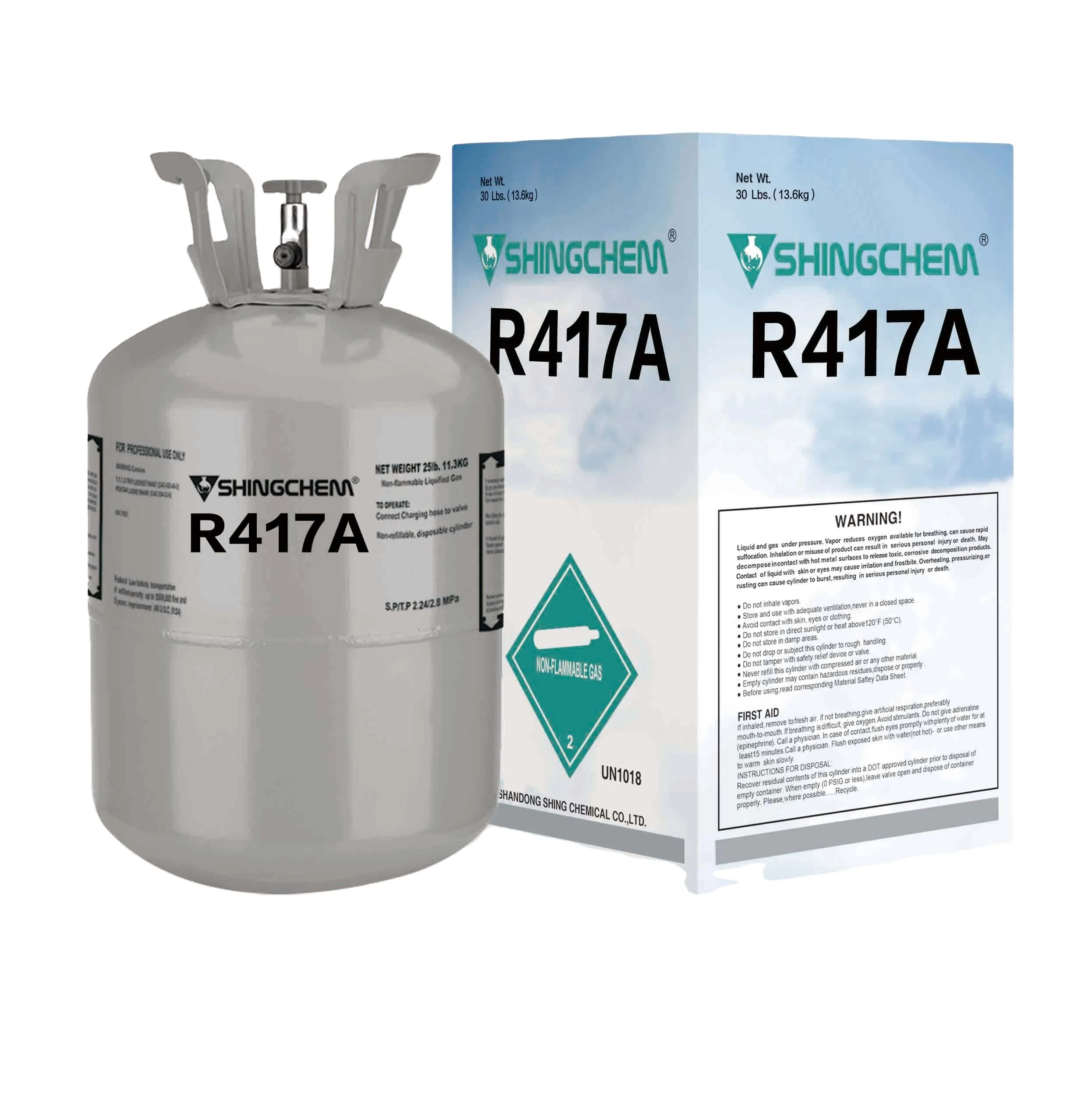 SHINGCHEM R417a цена хладагента R417a 11,3 кг R417a цена хладагента