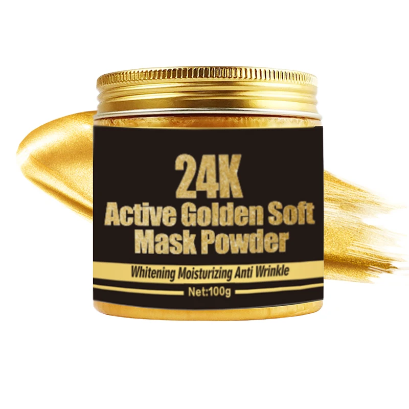 Crazylife 24 K Gold Powder Anti-wrinkle hydrating moisturizing firming skin face mask  100 g OEM