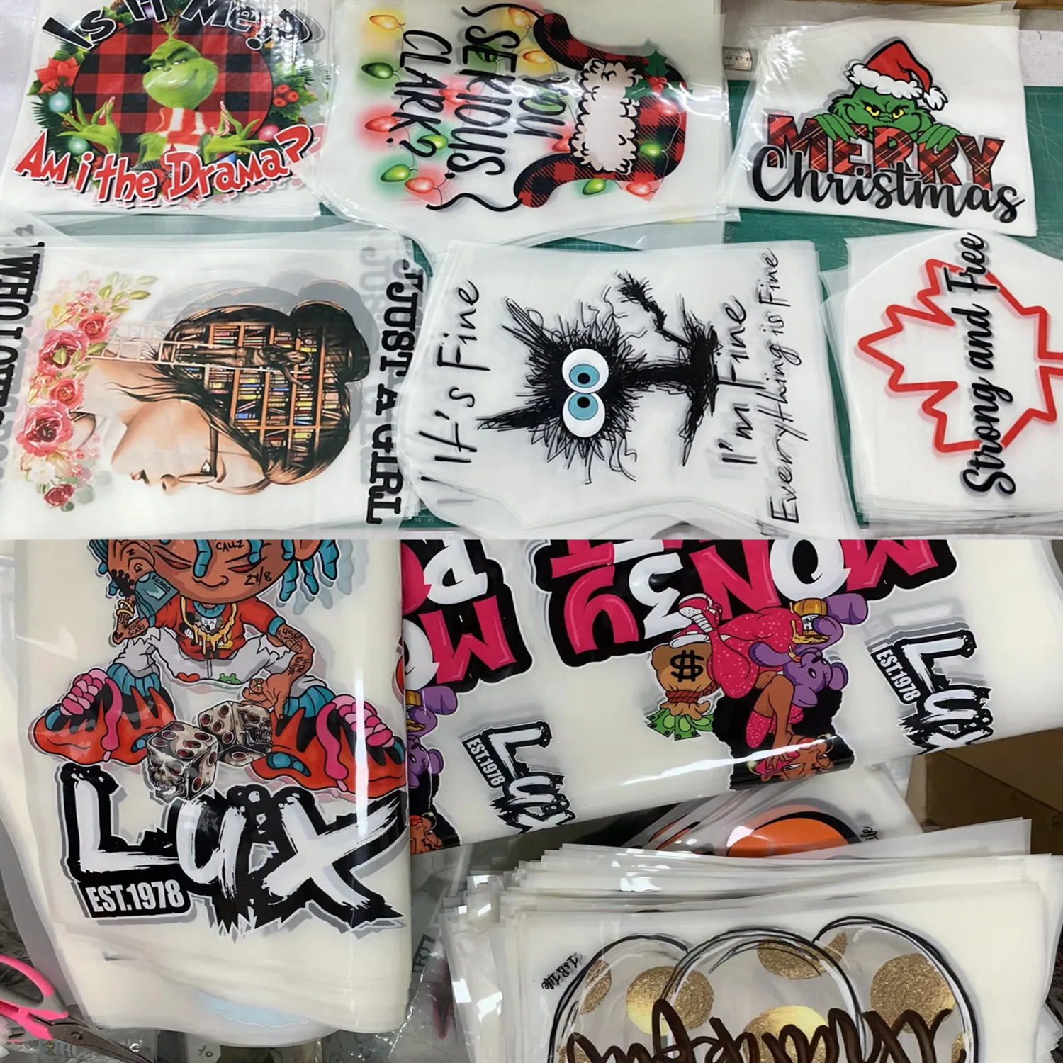 DTF digital printing hot film A3 A4 coiling block white ink hot film textile clothing printing film