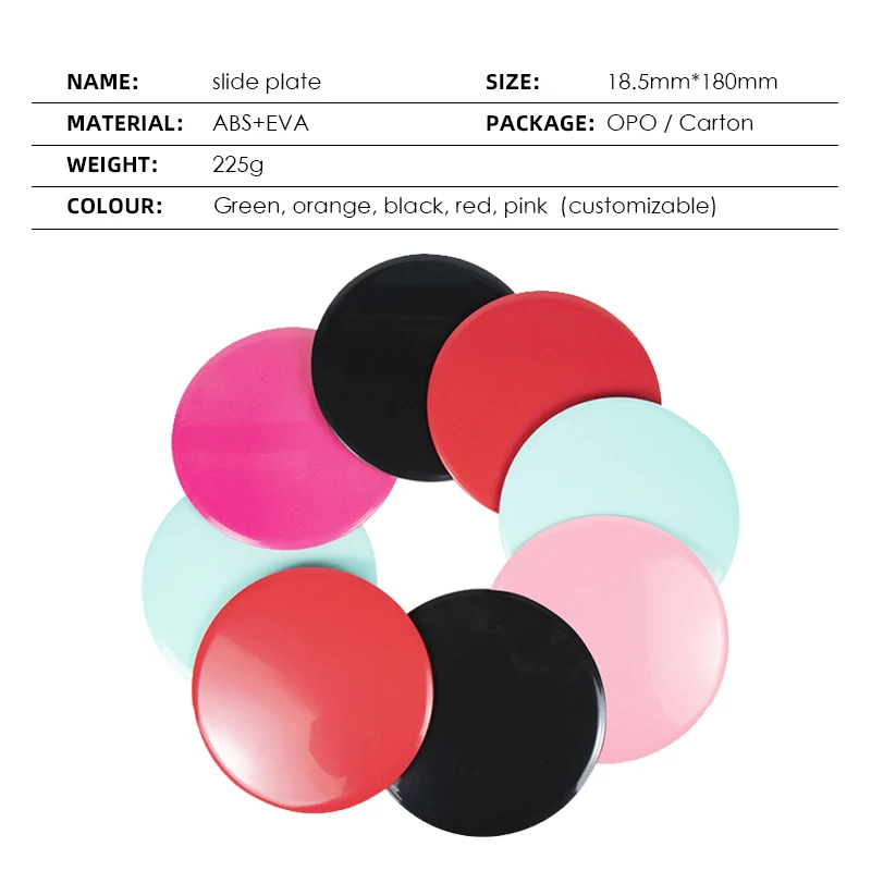 MKAS Custom Logo Gym Fitness Workout Exercise Sliding Gliding Discs Core Sliders