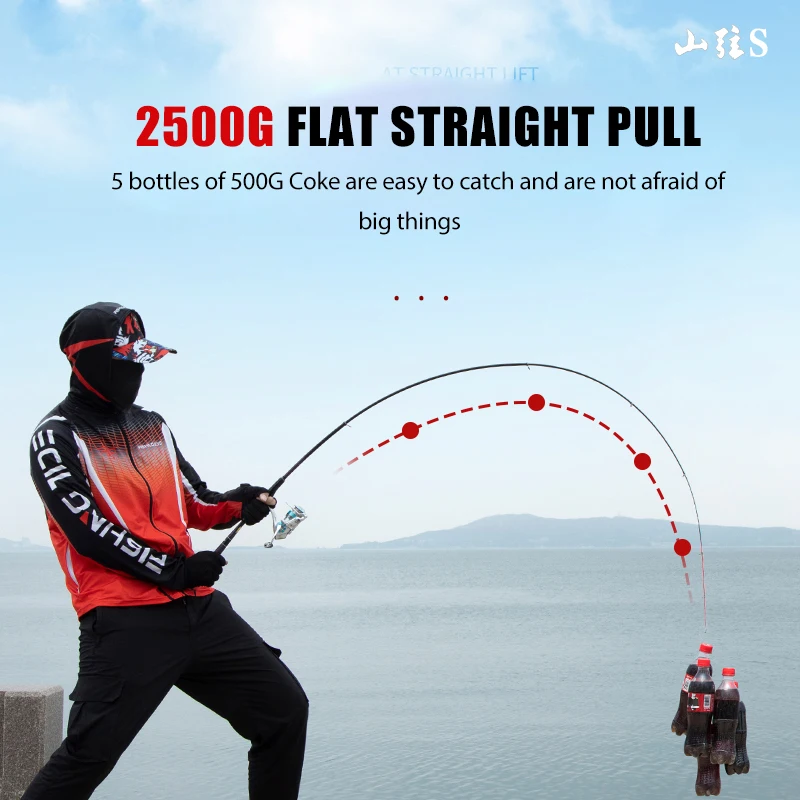 RYOBI YAMAGEN S 2# LENGTH 2.09m High Strength Short Length Rock Rod  Portable Rod Paired With Rod Case
