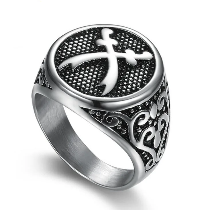 Винтажные мужские кольца с мечом из нержавеющей стали 316L на заказ