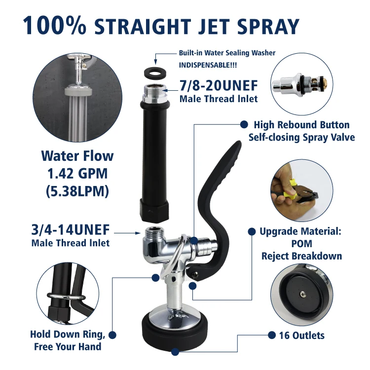 Pre Rinse Set Commercial Kitchen Pre Rinse Faucet Kitchen Watermark CE