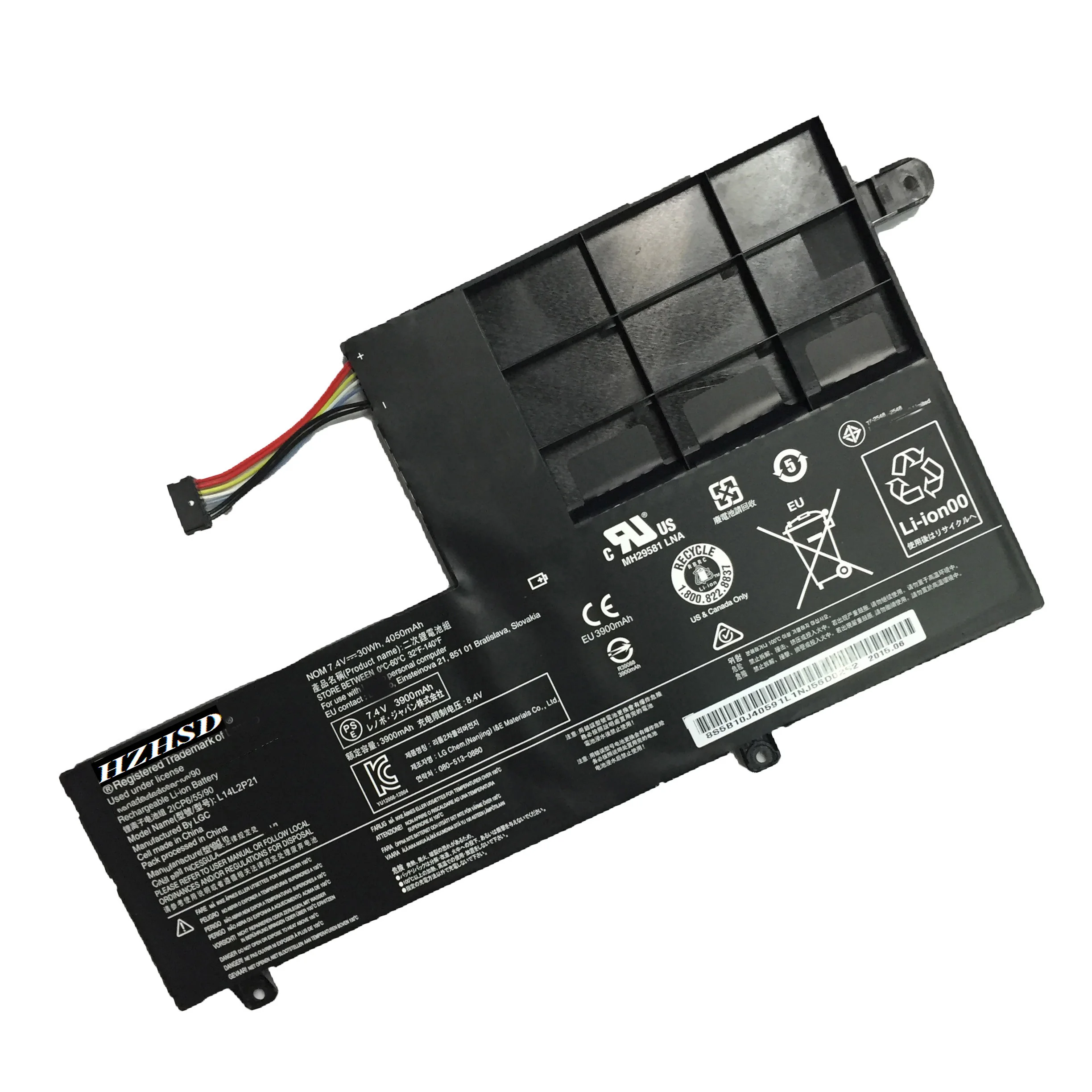 7,4 В 30wh L14L2P21 Аккумулятор для ноутбука LENOVO Yoga 500-14ISK S41-70 S41-75 S41-70AM-IFI S41-35 L14M2P21 2ICP6/54/90