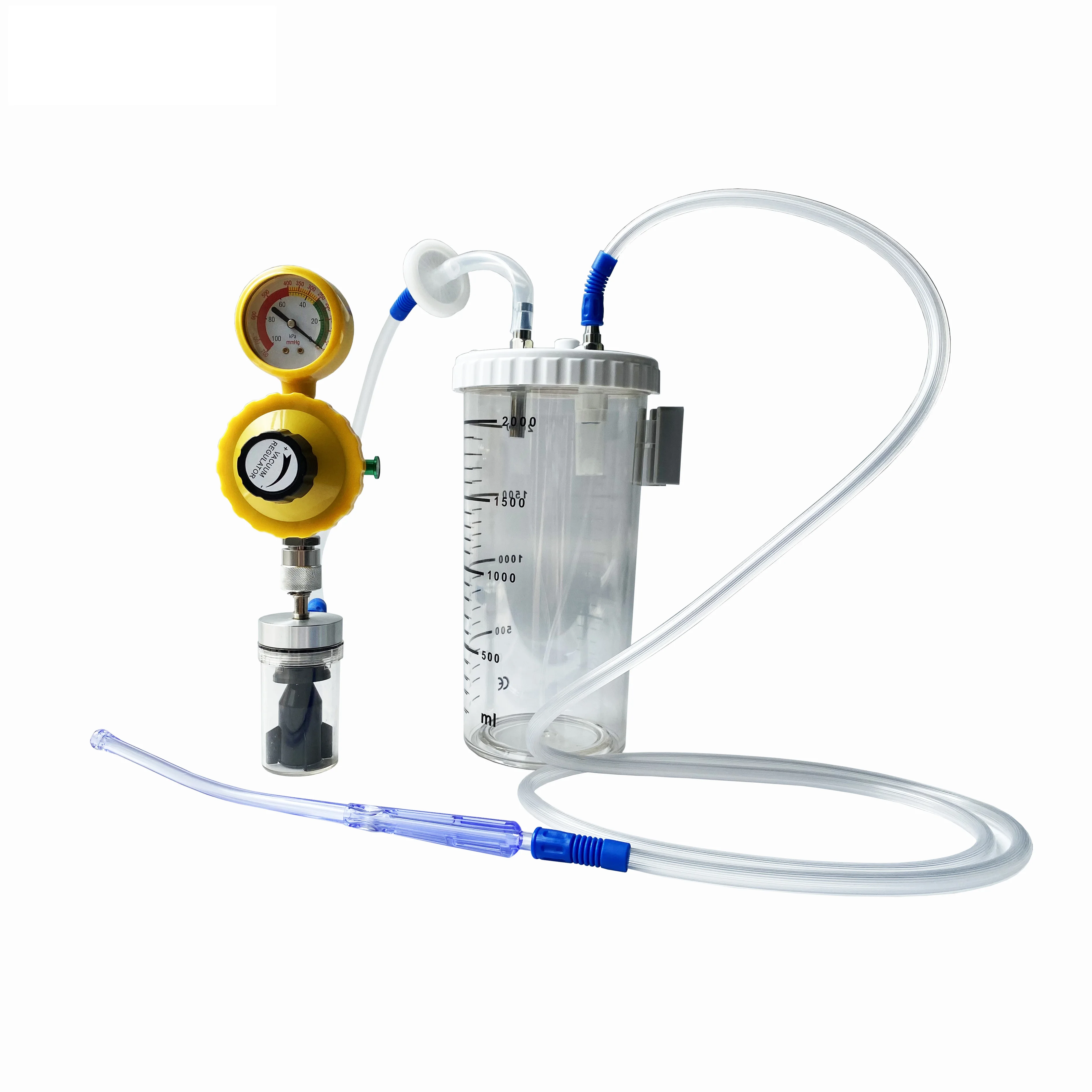 0-760mmhg Suction Unit Regulator Vacuum Regulator with 1000ml, 2000ml suction jar bottle