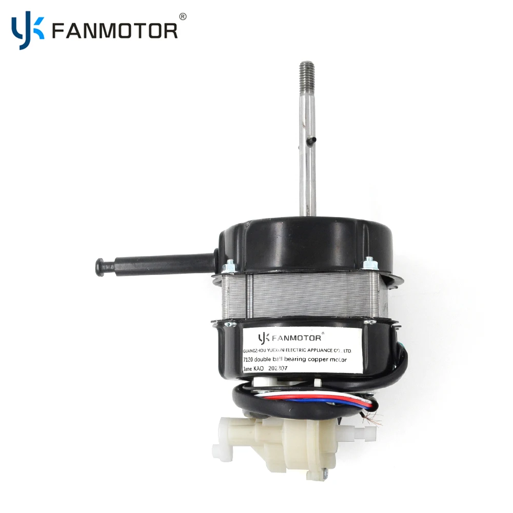 Low price with high quality single phase double ball bearing copper 71*20mm pedestal table stand fan motor