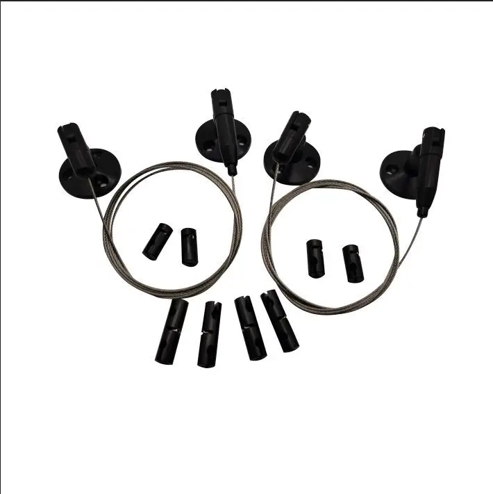 New fast delivery adjustable led lights hanging wire hanging system with safety clasp