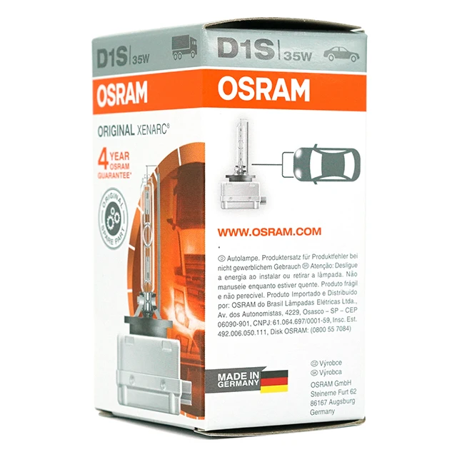  Osram HID D1S 66144/66140 12v 35w 4300K сделано в