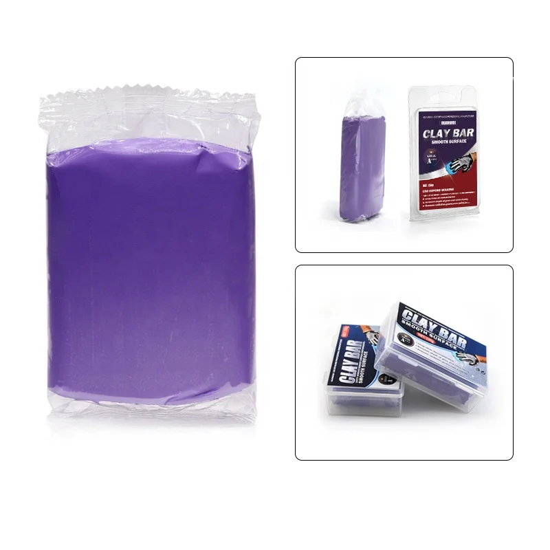 2021 Car accessories new model Clay bar manufacturer purple 200g detailing clay auto wash clay bar car