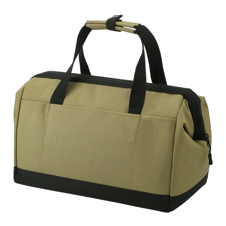 Durable Ripstop Wide Mouth Utility Tool Tote Bag for Electrician, Carpenter