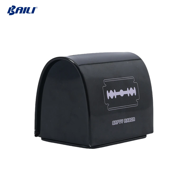 Metal tin safety razor blades small storage recycling box tin blade box razor blade bank