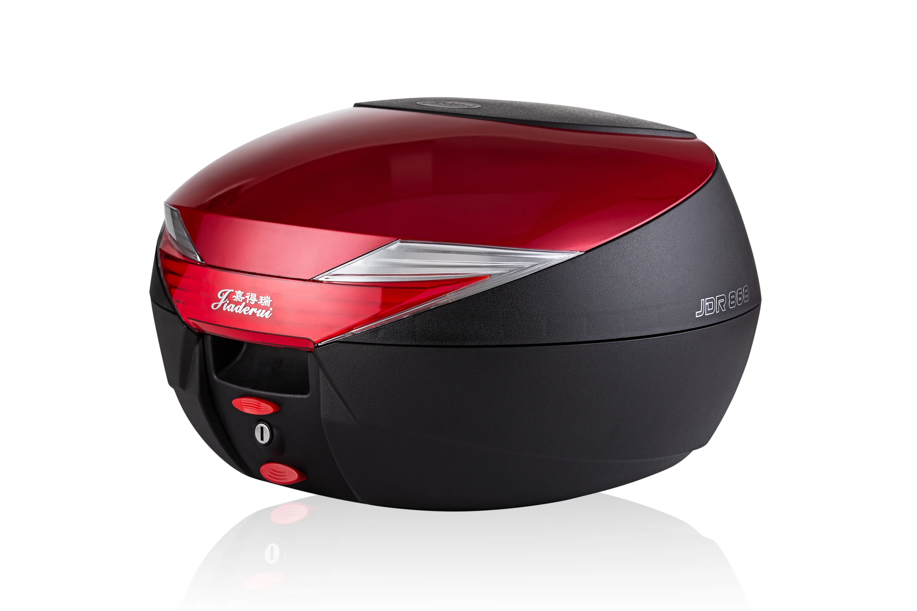 
42Liters motorcycle carrier box/colorful scooter top box/motorcycle top case 