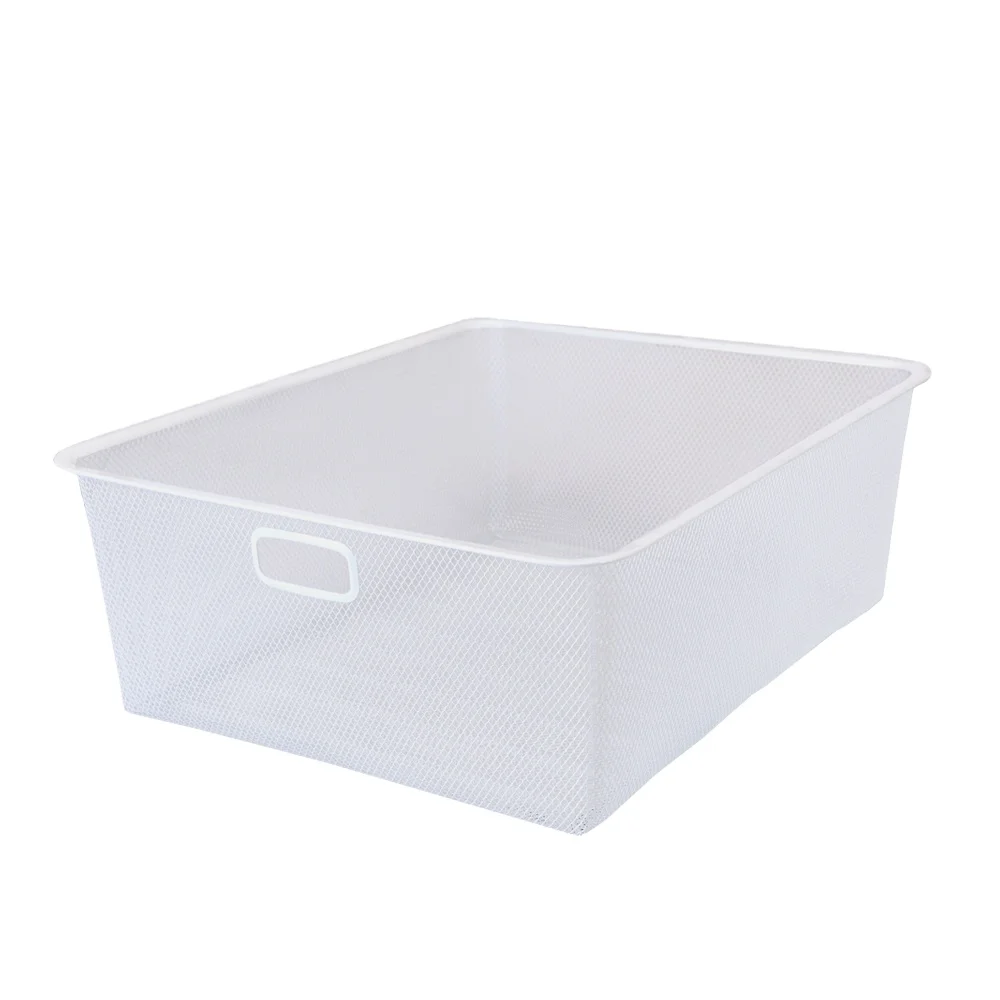 Metal Home Storage Basket Cabinet Metal Mesh Stackable Storage Basket Racking System for Home Storage Organization