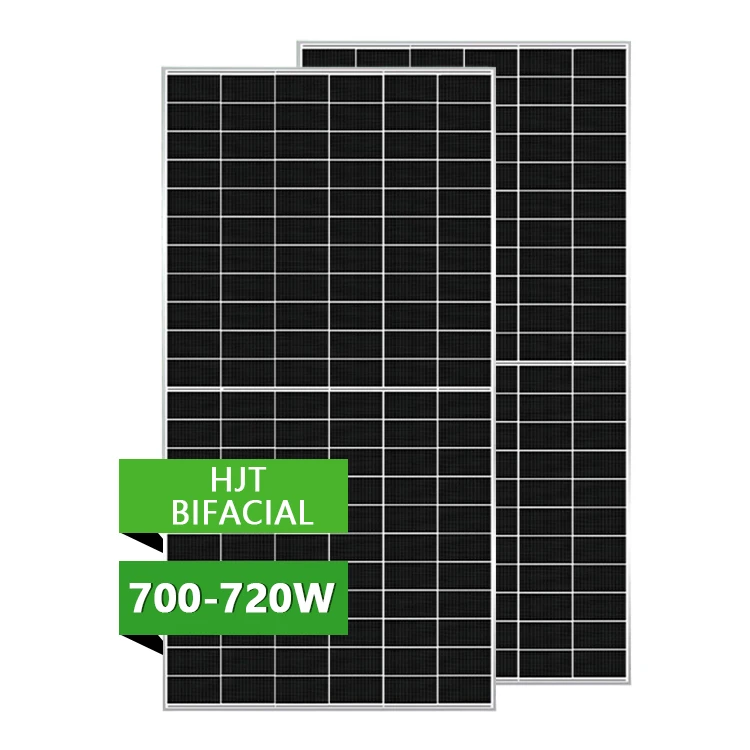 Bifacial solar panel price 710W 1000W Half Cut HJT solar panel 700w 710w 720w Double Glass Solar Panel